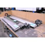 Lot-(2) 6" x 48" and (1) 6" x 60" Motorized Belt Conveyors, (Missing Belts)