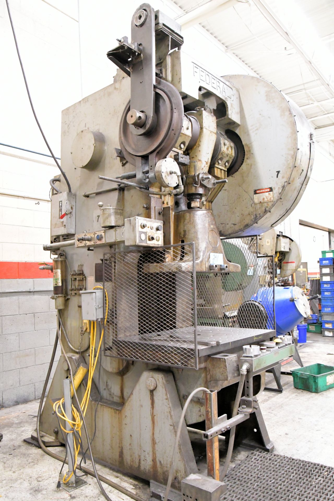 Federal Press Co. No. 10, 125-Ton Capacity Open Back Inclinable Air Clutch Press - Image 2 of 5