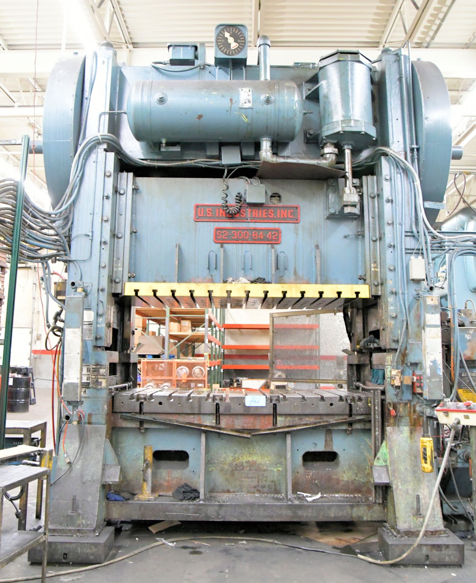 US Industries S2-300-84-42, 300-Ton Capacity Air Clutch Straight Side Press - Image 2 of 9