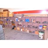 Lot-General Maintenance Items and Light Tubes on (2) Shelving Units, (Shelving Not Included)