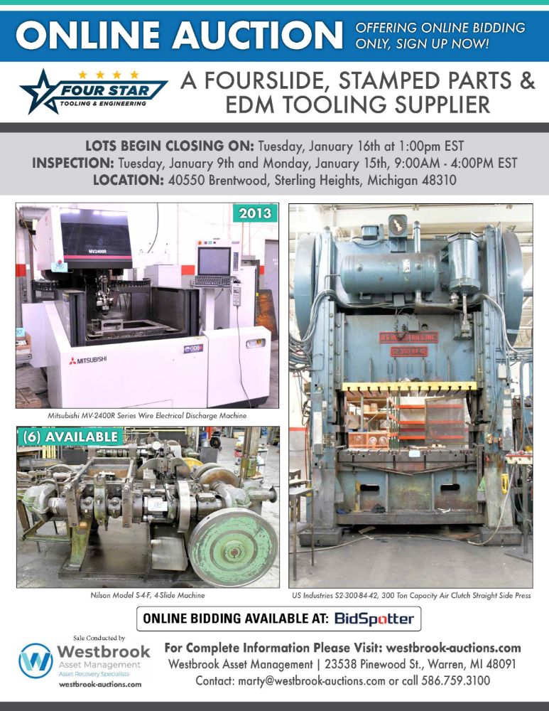 Four Star Tooling & Engineering - A Fourslide, Stamped Parts and EDM Tooling Supplier