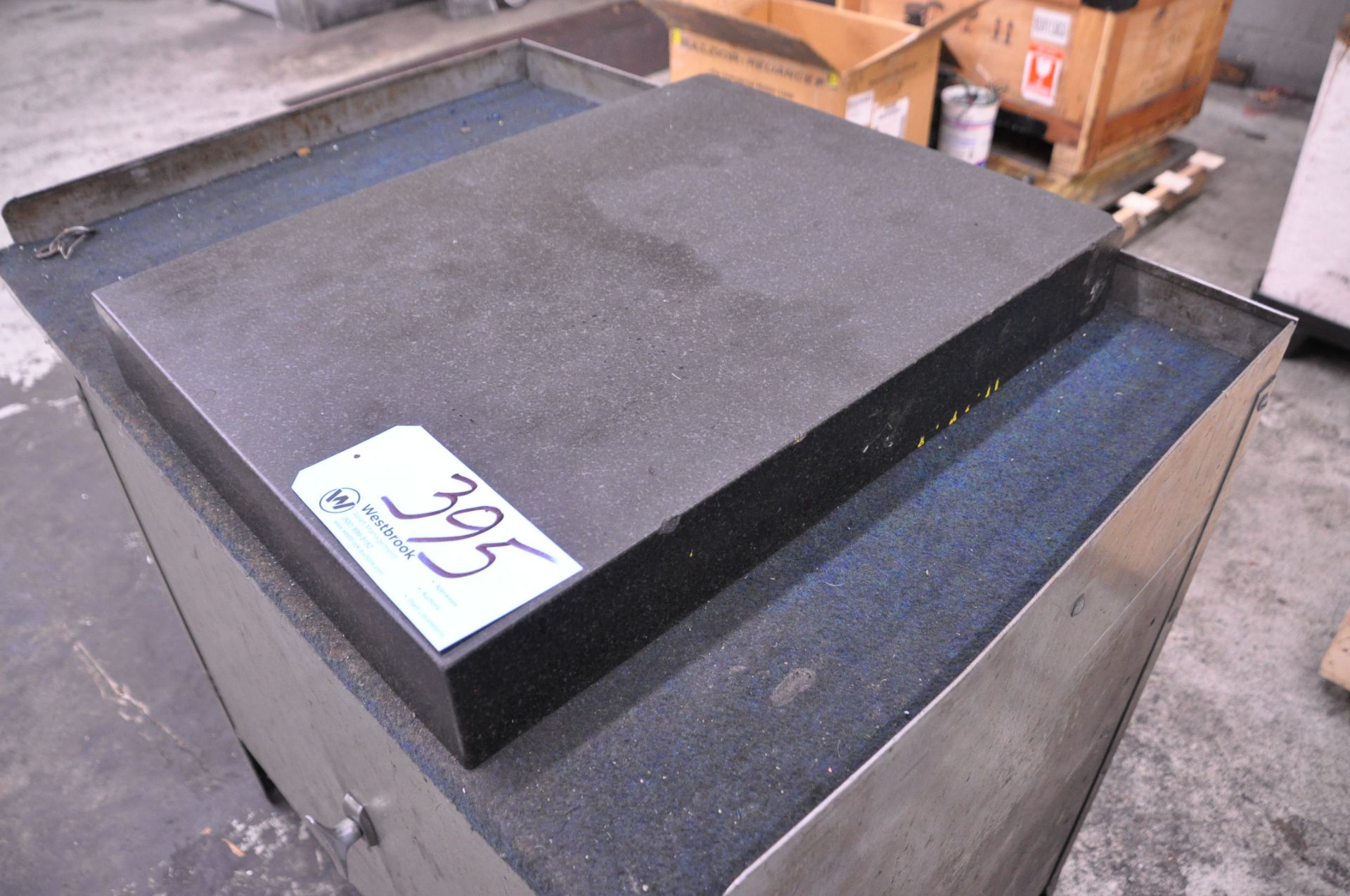 18" x 24" x 3" Black Granite Surface Plate with Cabinet Base - Image 2 of 2