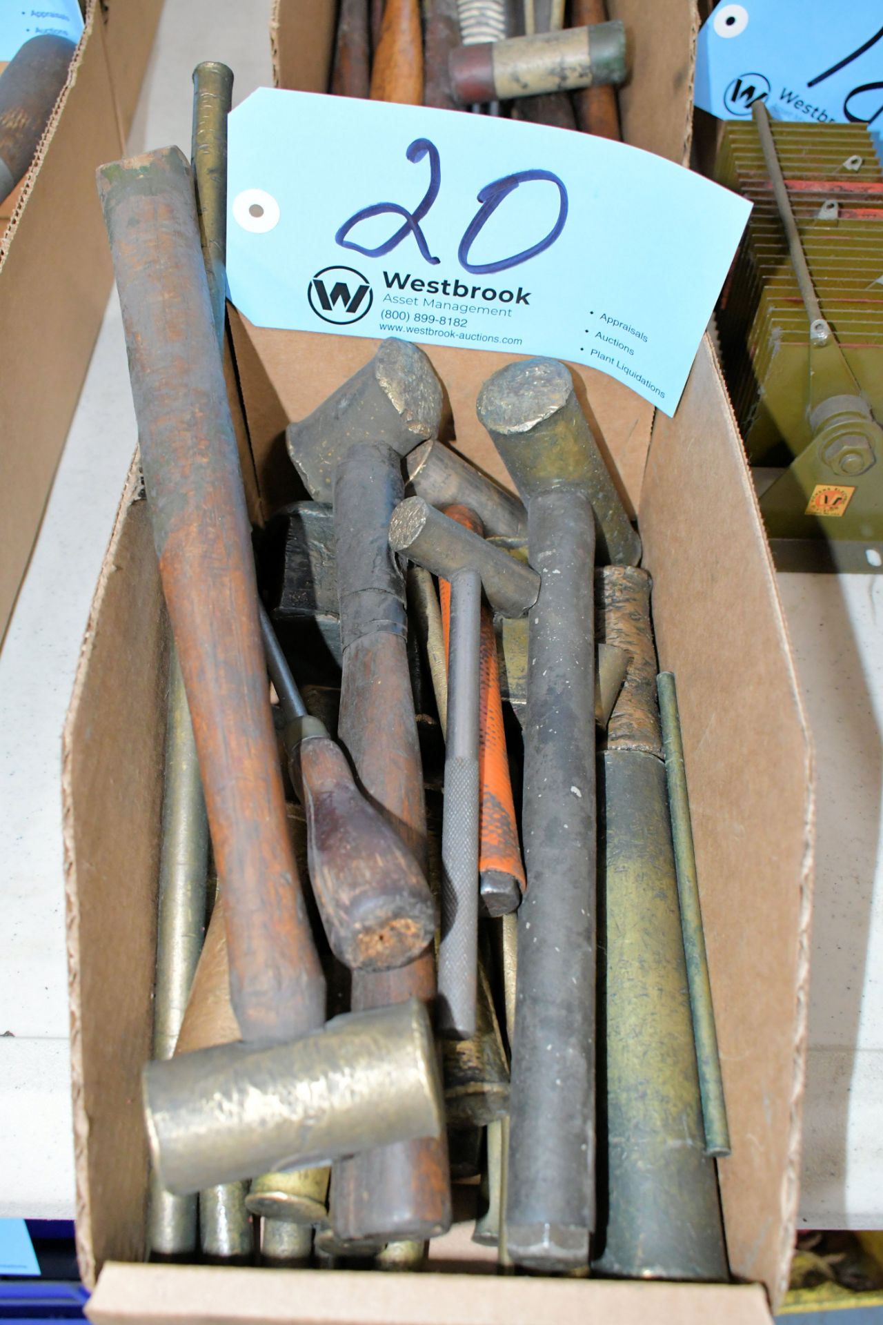 Lot-Brass Hammers in (1) Box