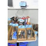 Lot-Oil Squirt Cans, Brushes, Putty Knives, Squeegees, Knives, Scotchbrite Type Pads, Etc.