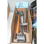 Lot-Various Ball Peen and Dead Blow Hammers in (1) Box