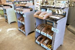 Lot-(2) Steel Work Bench/Stands, (Contents Not Included), (Not to Be Removed Until Empty)