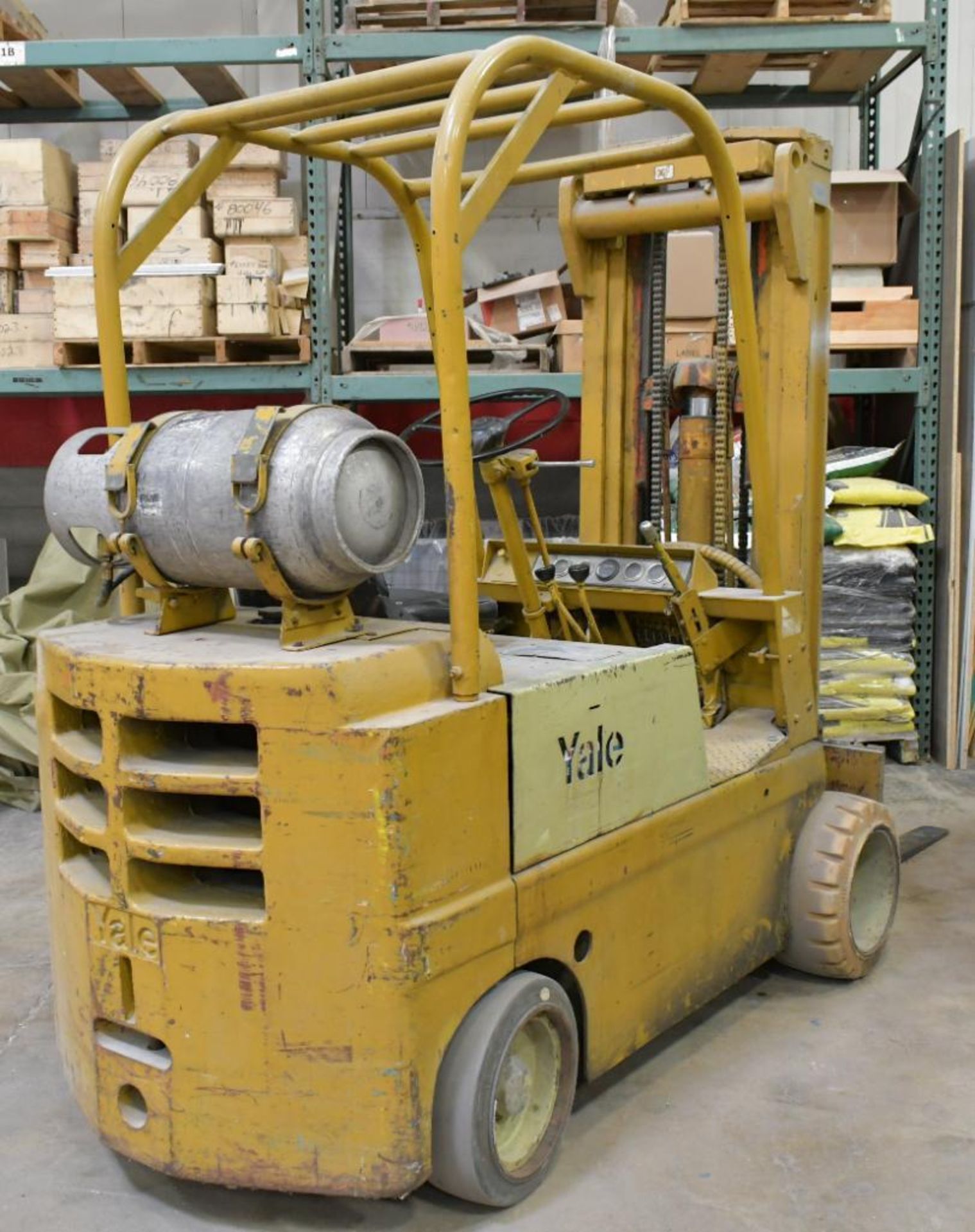 Yale Model G51C-040-NAT-077, Approximately 5,000-Lbs. x 188" Lift Capacity LP Gas Fork Lift Truck