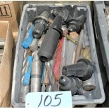 Lot-Single End Mills and Tool Holders in (1) Tote
