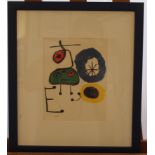 nach, Joan Miró, Lithographie