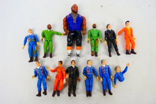 Galoob - A loose collection of mainly 3 3/4" A-Team action figures by Galoob / Cannell.