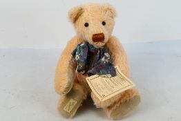 Deans Rag Book Company - A limited edition jointed mohair bear named Miss Parker.