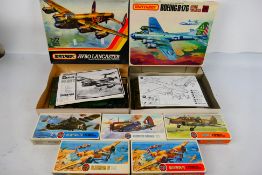 Airfix - Matchbox - Seven boxed vintage 1:72 scale plastic military aircraft model kits.