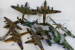 Airfix - Revell - Others - A group of constructed and painted plastic model military aircraft kits