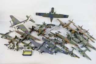 Airfix - Revell - Others - A squadron of constructed and painted plastic model military aircraft