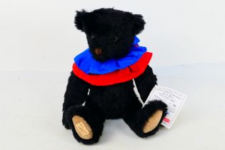 Deans Rag Book Company - A limited edition jointed mohair bear named Jester Bear.
