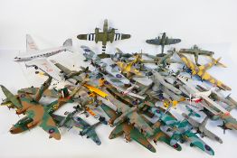 Airfix - Revell - Others - A squadron of constructed and painted plastic model military aircraft