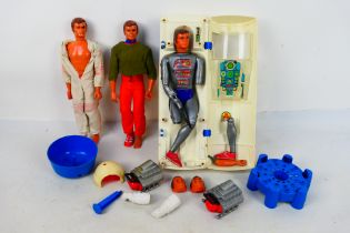 Denys Fisher - Kenner - An unboxed group of vintage Six Million Dollar Man figures and accessories.