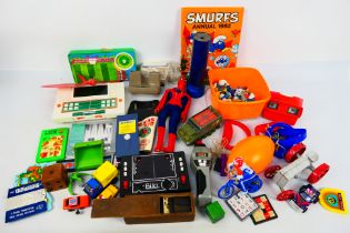 Tomy - Dinky Toys - View Master - Others - A group of unboxed vintage toys, games, diecast,