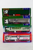 Corgi - Code 3 - 4 x boxed trucks which have all been re liveried or changed from original and have