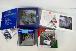 Hobby Master - Italeri - JC Wings - Armour Collection - Four boxed diecast military aircraft in