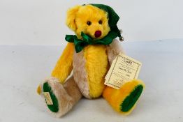 Deans Rag Book Company - A limited edition jointed mohair bear named James The Jester.