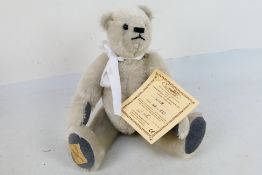 Deans Rag Book Company - A limited edition jointed mohair bear named Icicle.