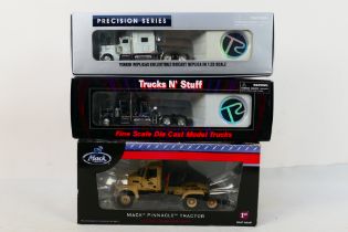 First Gear - Tonkin Replicas - 3 x boxed American trucks,
