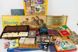 Merit - Waddingtons - Spears - A collection of vintage games including a boxed Electric Derby,