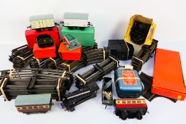 Hornby - A collection of O gauge items including a quantity of track, a power controller,