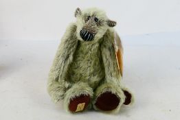 Deans Rag Book Company - A limited edition jointed mohair bear named Mushy Pea and was designed by