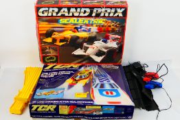 Scalextric - TCR - A TCR Lighted Jam Car Speedway set with cars, track and controllers,
