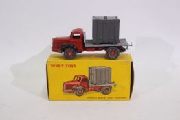 Dinky Toys - A Dinky Toys French Plateau Berliet Avec Container, No. 34B, boxed.