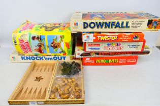 Waddingtons - MB Games - Peter Pan Playthings - 8 x vintage games, Downfall, Knock Em Out, Twister,