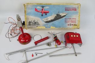 Nulli Secundus - A boxed 1950s remote control helicopter educational toy.