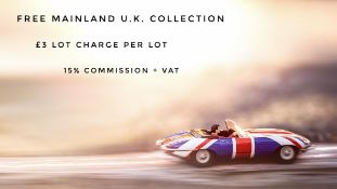 Free mainland U.K. collection, £3 lot charge, 15% commission + VAT.