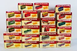 Atlas Editions - A boxed fleet of 22 diecast 1:76 scale model buses from the Atlas Editions 'Great