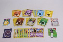 Pokemon - Trading Cards. A selection of 108 trading cards appearing in VG to Excellent condition.