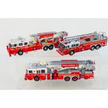 Code 3 Collectibles - 3 x unboxed limited edition model die-cast model fire engines - Lot includes