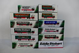 Atlas Editions - A fleet of 12 boxed diecast 1:76 scale 'Eddie Stobart' liveried diecast model