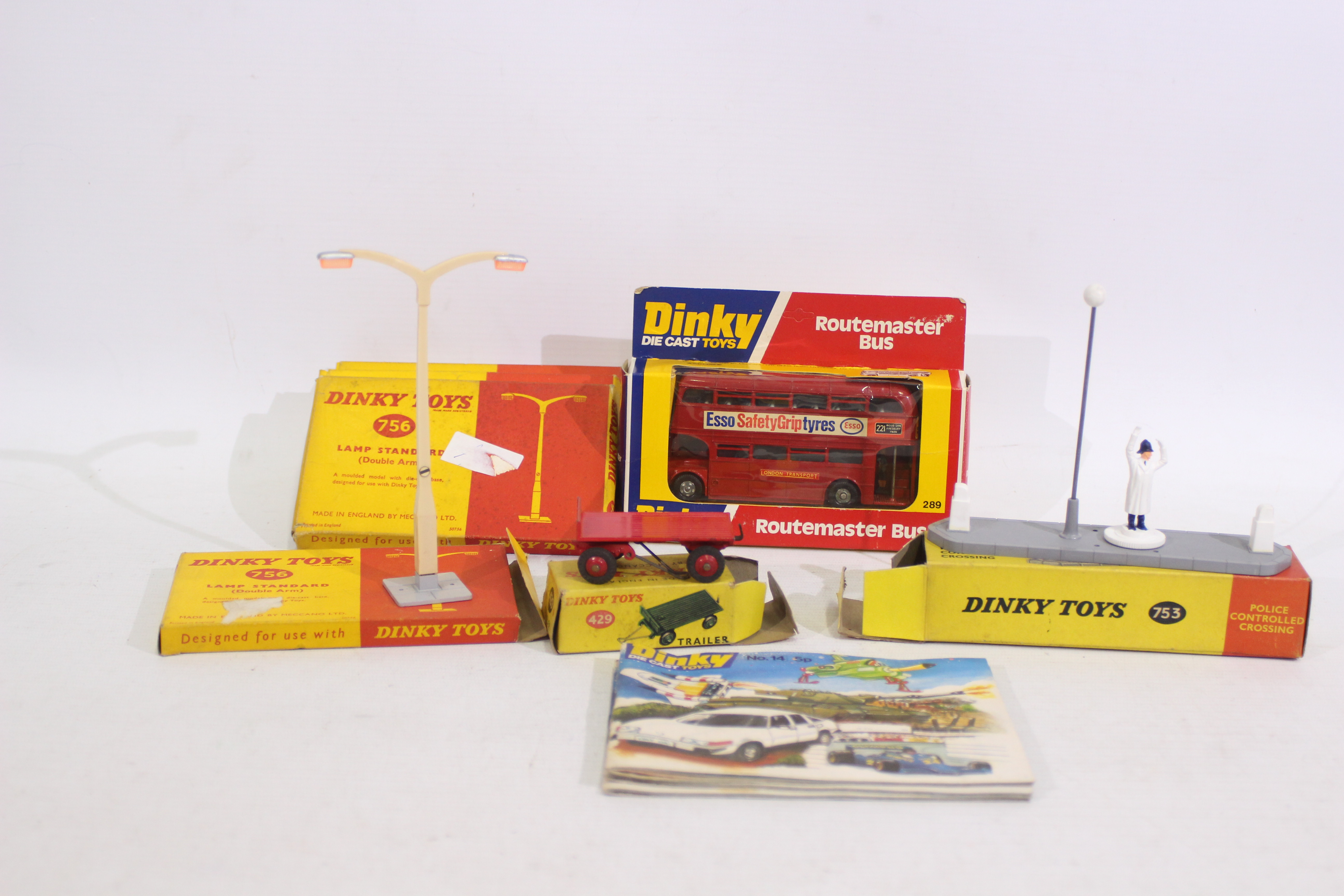 Dinky Toys - A selection of Seven boxed items and Three catalogues. - Image 2 of 2