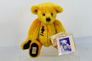 Dean's Rag Book - A limited edition jointed mohair bear named Golden Dawn made for the Dean's