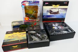 Corgi Aviation Archive - Four boxed diecast military aircraft in various scales.