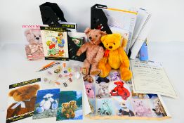 Dean's Rag Book - 2 x limited edition jointed mohair bear named Herbert and Hieronymous made for