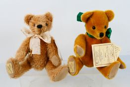 Dean's Rag Book - 2 x limited edition jointed mohair bear named Howard and Horace made for the