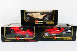 Bburago - Three boxed 1:18 scale diecast model cars from Bburago.