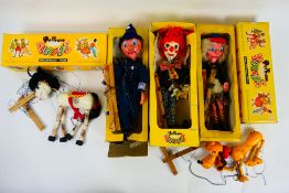 Pelham Puppets - Five boxed standard Pelham Puppets.