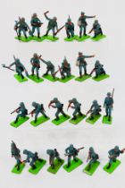 Britains Deetail - An unboxed collection of 24 Britains Deetail German Infantry figures.