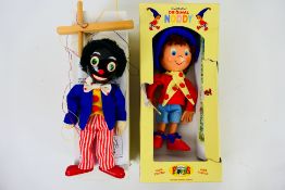 David Leech - Two boxed 'Traditional Puppets' handcrafted by David Leech,