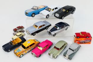 Corgi - Matchbox - Oxford - Dinky - A collection of 14 x Rolls Royce and Bentley car models