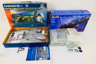 Italeri - Revell - Two boxed 1:72 scale plastic military aircraft model kits.